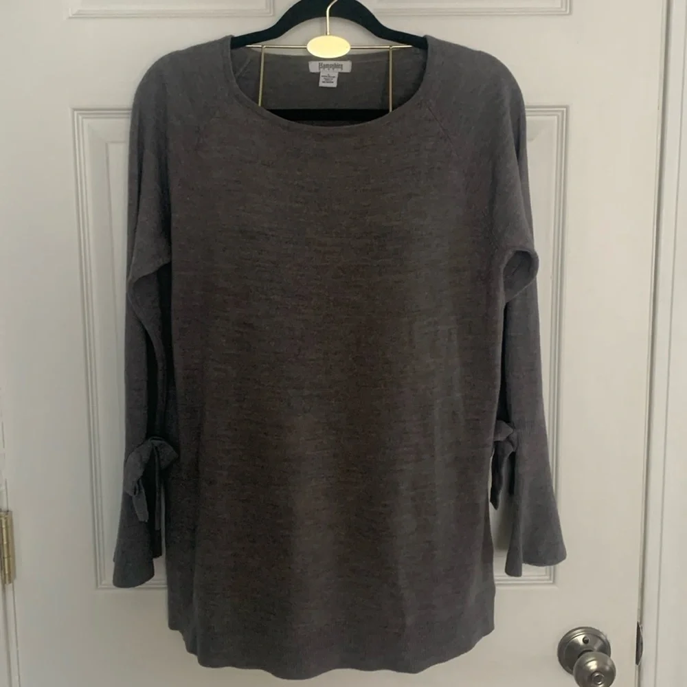 Hampshire Studio Gray Sweater Size L